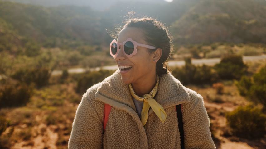 young woman in  Palo Duro Canyon